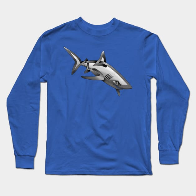 Shark Long Sleeve T-Shirt by KnotYourWorld4
